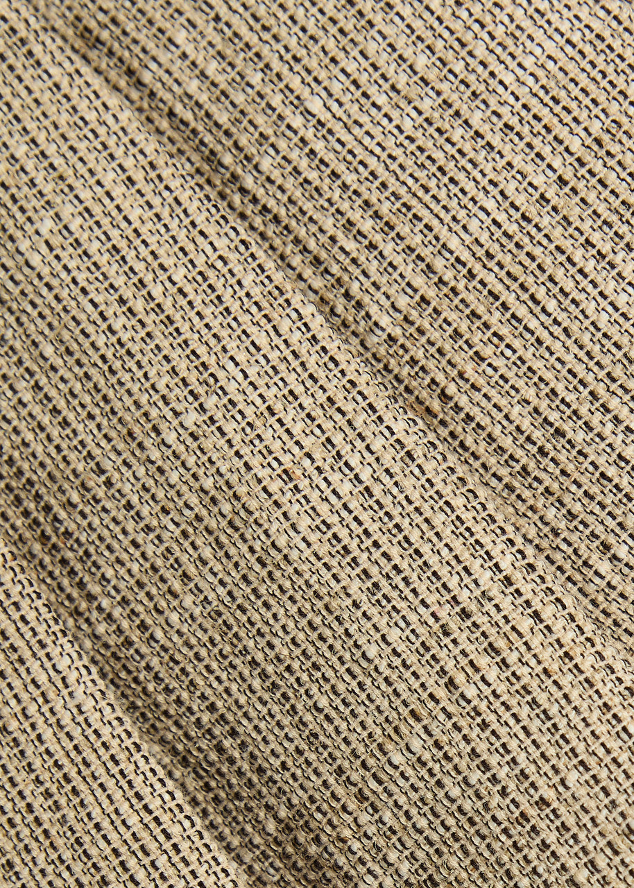 Blaze Milano Selle Pleated Cotton-blend Shorts Beige