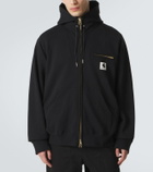 Sacai x Carhartt cotton jersey hoodie