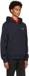 Lacoste Navy Sport Zip-Up Hoodie