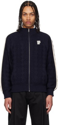 RICE NINE TEN Navy Knitted Training Track Jacket