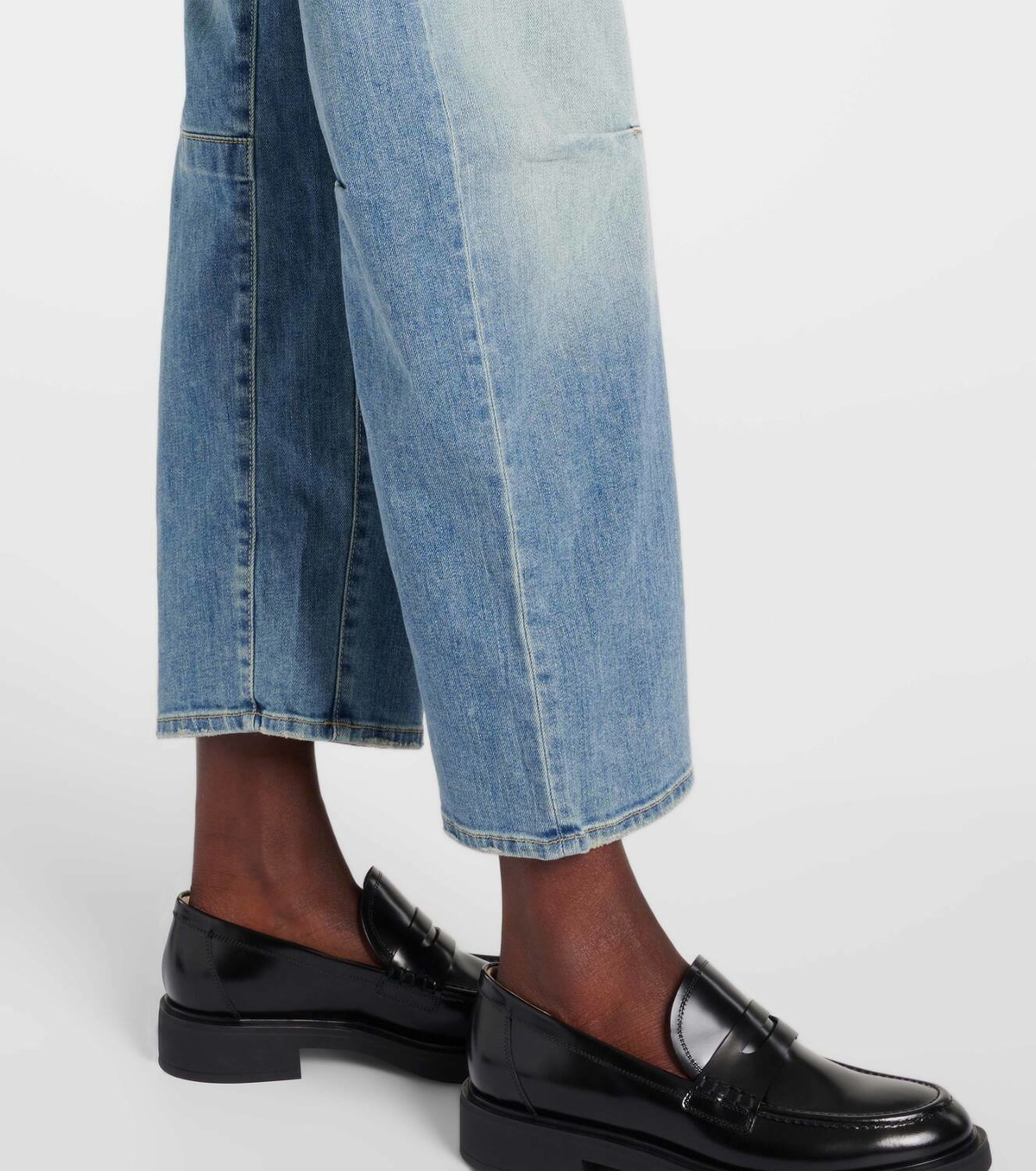 Nili Lotan Shon high-rise barrel-leg jeans Nili Lotan