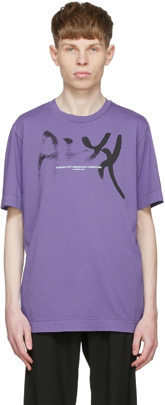 Photo: 1017 ALYX 9SM Purple Cotton T-Shirt