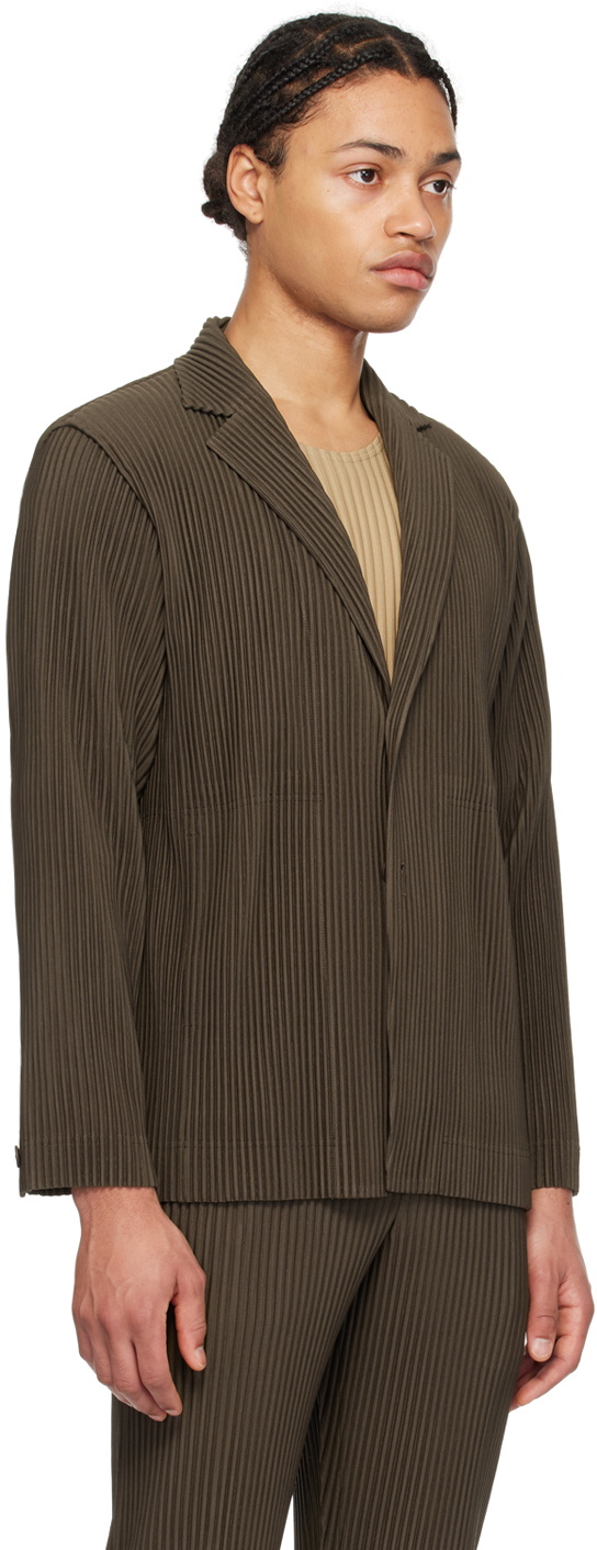 HOMME PLISSÉ ISSEY MIYAKE Khaki Tailored Pleats 1 Blazer Homme Plisse Issey  Miyake