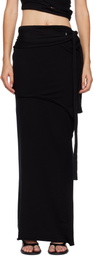 Ottolinger Black Lounge Drape Maxi Skirt