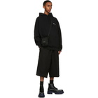 Balenciaga Black BB Medium Fit Hoodie