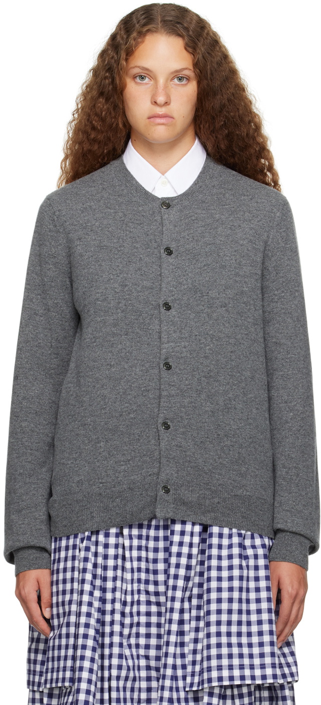 Comme des Garçons Shirt Gray Crewneck Cardigan