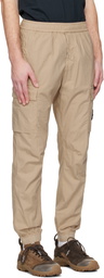 Stone Island Beige 3100031 Stretch Cotton Tela 'Paracadute' Cargo Pants