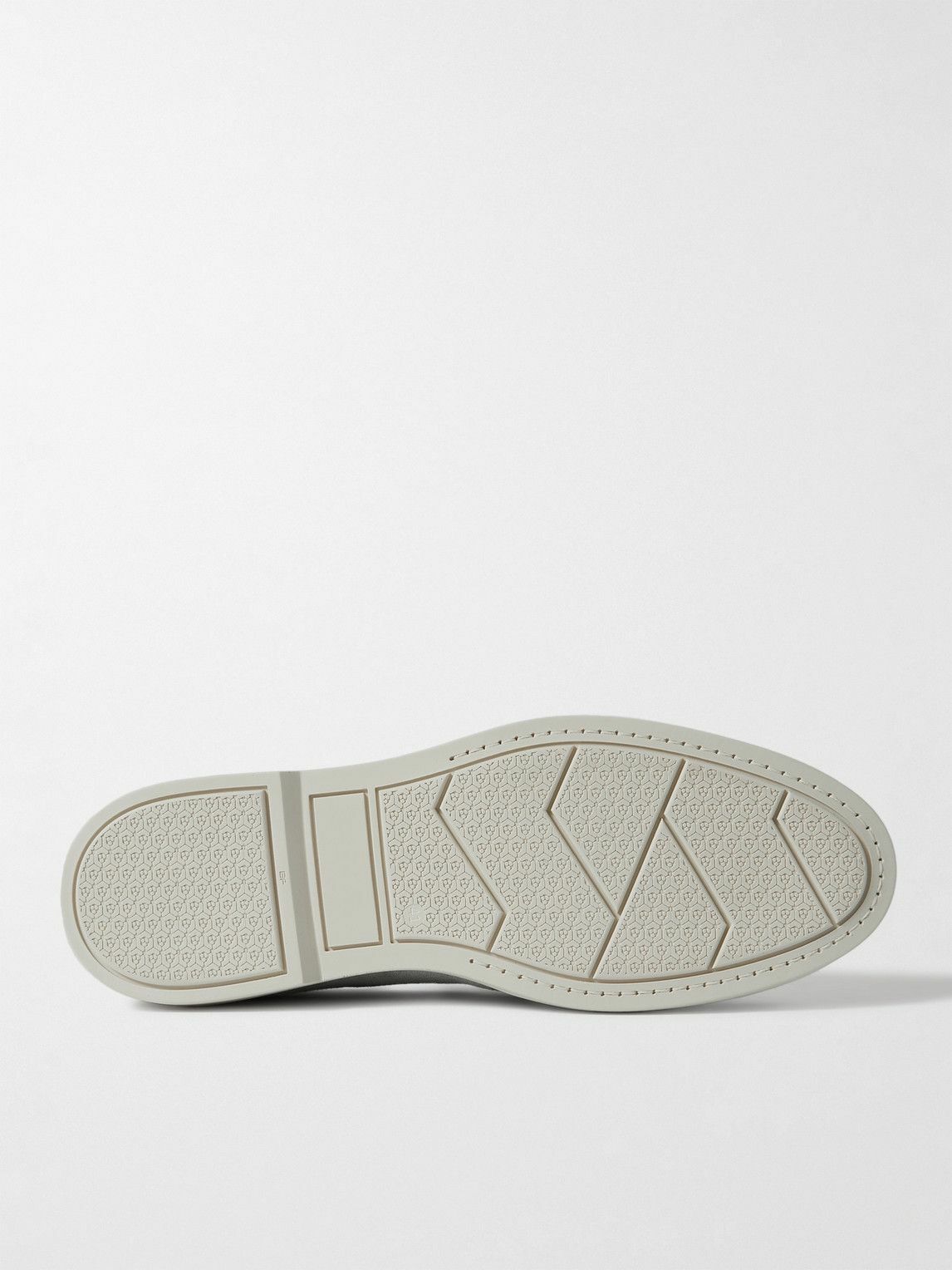 Frescobol Carioca - Miguel Leather-Trimmed Suede Loafers - Gray