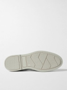 Frescobol Carioca - Miguel Leather-Trimmed Suede Loafers - Gray