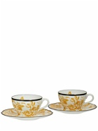 GUCCI - Set Of 2 Herbarium Cups & Saucers