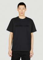 Helmut Lang - Flocked Logo T-Shirt in Black