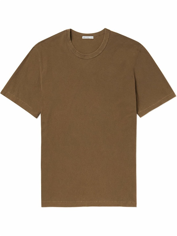 Photo: James Perse - Slim-Fit Combed Cotton-Jersey T-Shirt - Brown