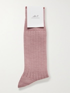 MR P. - Ribbed Cotton-Blend Socks