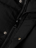 Maison Kitsuné - Logo-Appliquéd Quilted Shell Hooded Down Jacket - Black