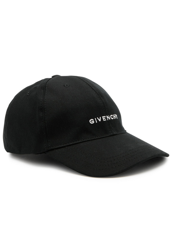 Photo: Givenchy Logo-embroidered Cotton-blend cap - Black - One Size