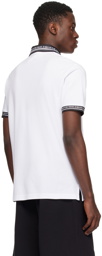 Versace Jeans Couture White Printed Polo
