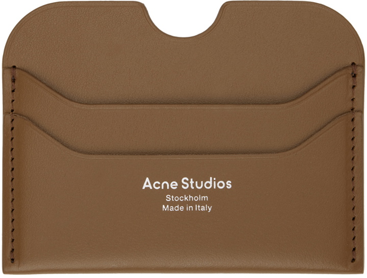Photo: Acne Studios Brown Leather Card Holder