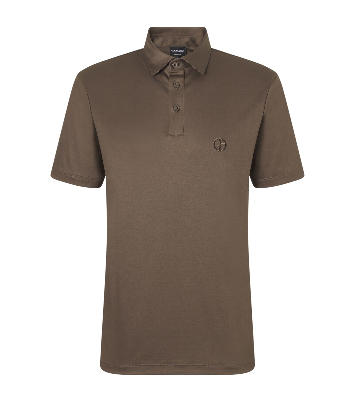 Giorgio Armani Logo linen and silk T-shirt Giorgio Armani