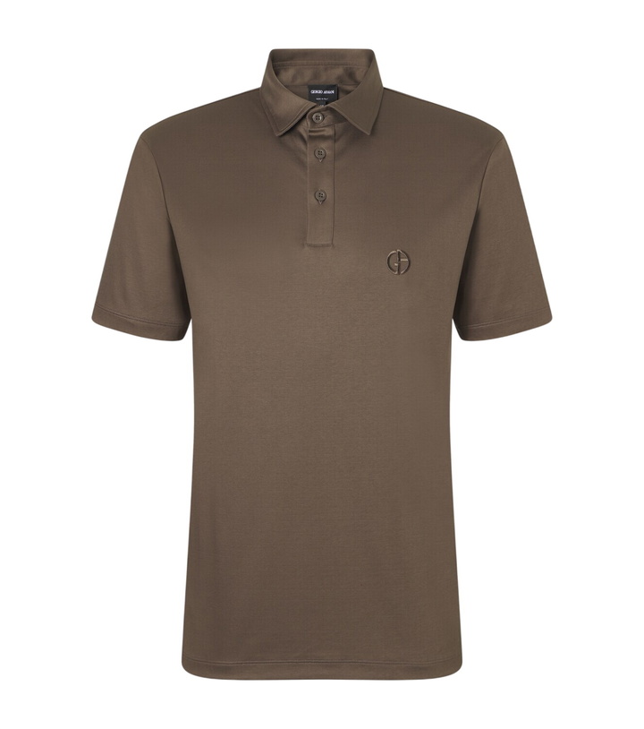 Photo: Giorgio Armani Logo cotton polo shirt