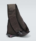 Acne Studios Sling leather-trimmed canvas backpack