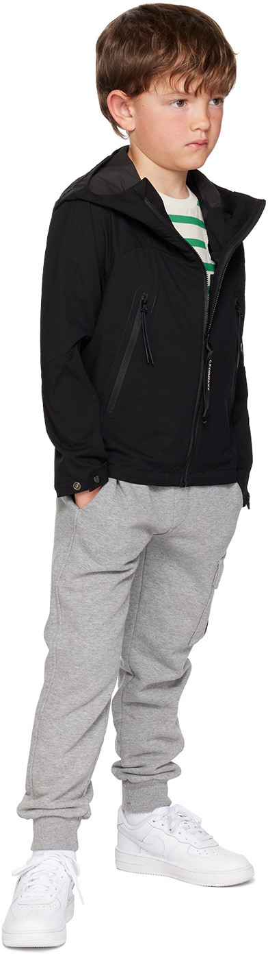 C.P. Company Kids Kids Black Hooded Jacket