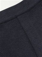 Hanro - Tapered Cotton-Blend Jacquard Sweatpants - Blue