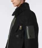 Sacai Wool blouson jacket