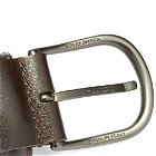 Anderson's Men's Stretch Woven Leather Belt in Dark Brown