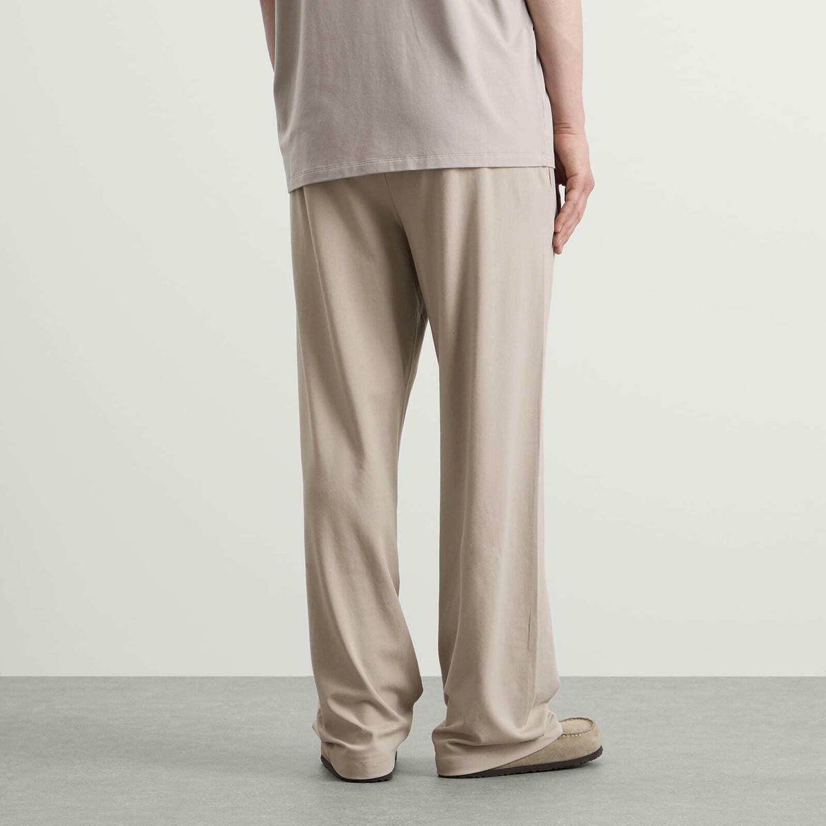 SKIMS Men's Jersey Lounge Straight Leg Pant in Linen