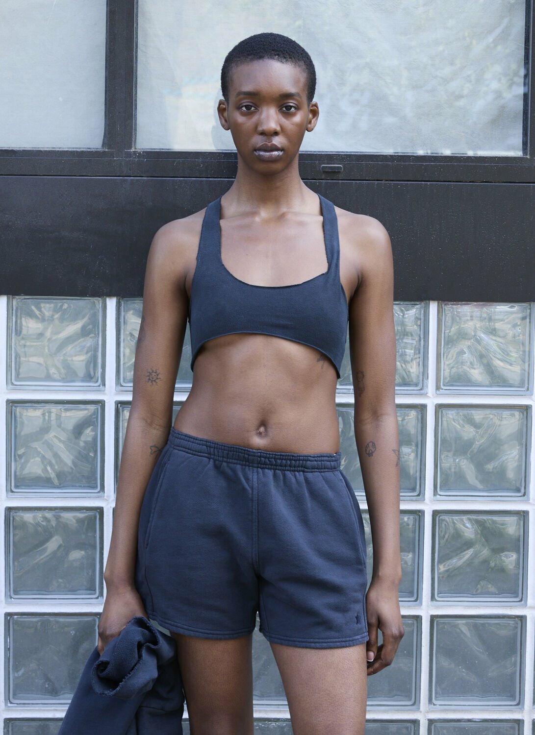 GREG ROSS Raw Cut Bra Top