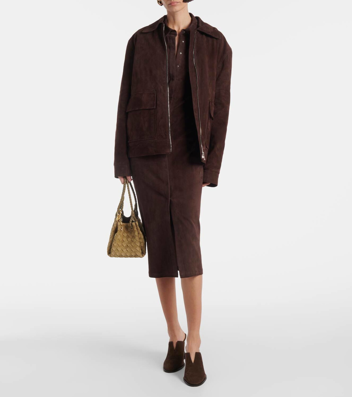 Stouls Becky suede midi dress