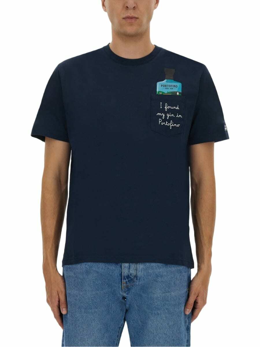 MC2 Saint Barth Portofino - T-shirt With Chest Embroidery