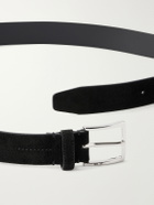 NN07 - 3cm Ever 90025 Suede Belt - Black