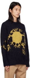Wood Wood Black Moby Sweater