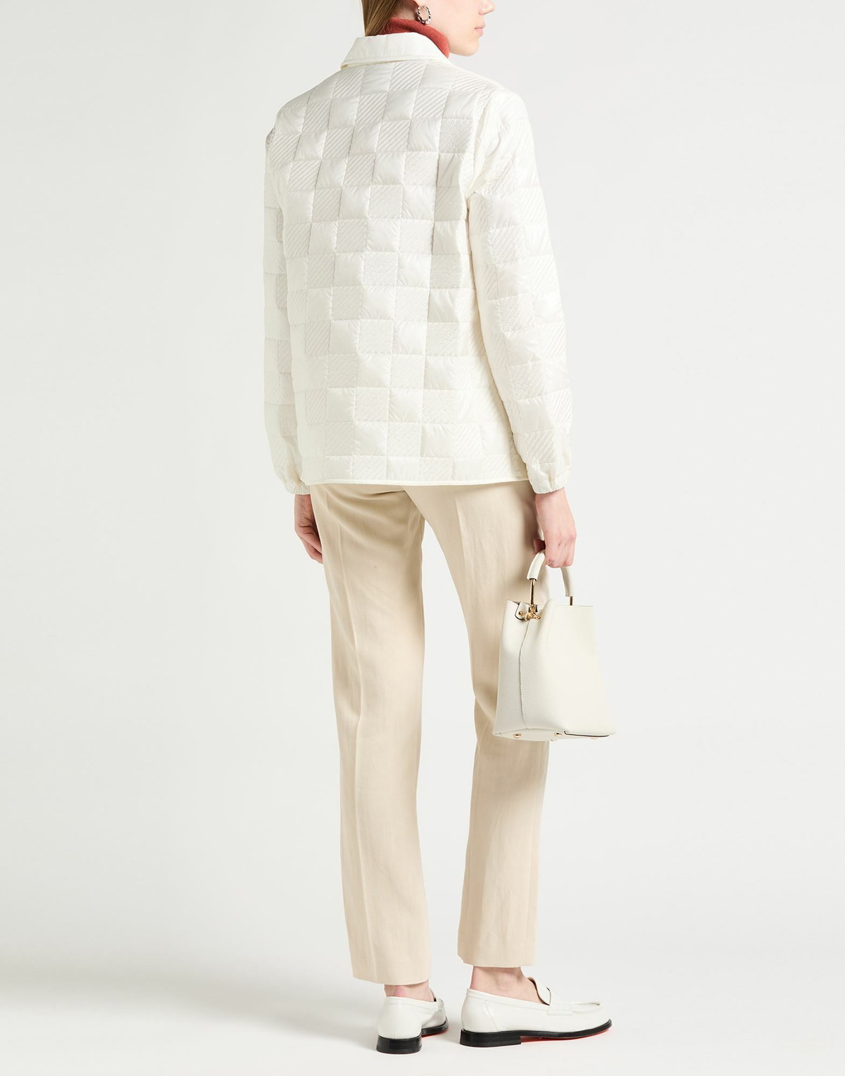 Moncler Womens Puffer in Ivory