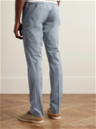 Canali - Kei Slim-Fit Cotton-Blend Suit Trousers - Blue