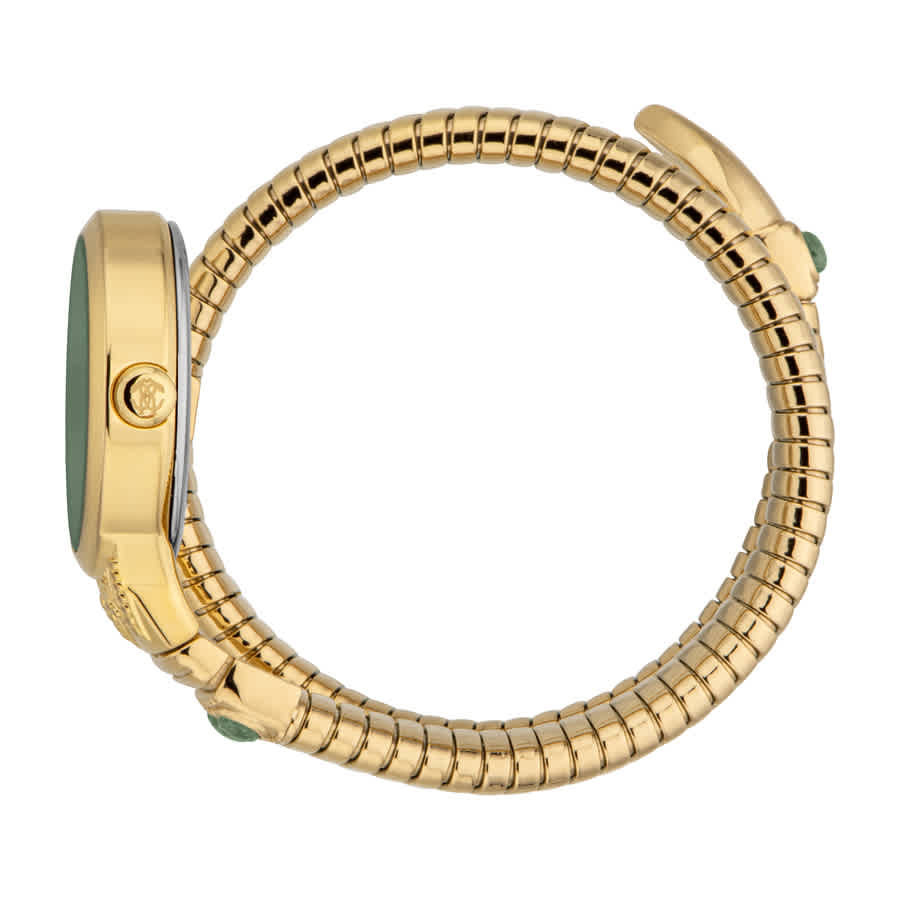 Roberto Cavalli Serpente Ornato Green Dial Ladies Watch RC5L104M0025