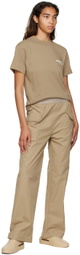 Essentials Tan Cotton T-Shirt
