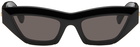 Bottega Veneta Black Cat-Eye Sunglasses