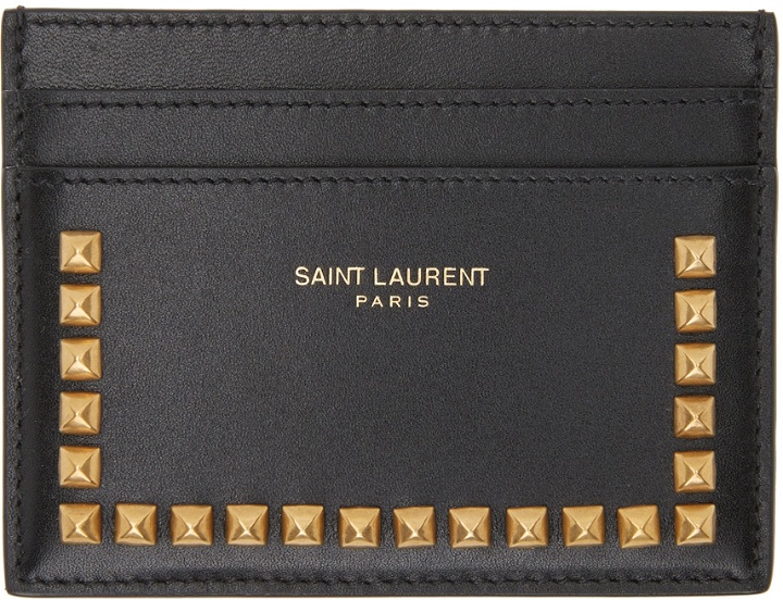 Photo: Saint Laurent Black Stud Card Holder