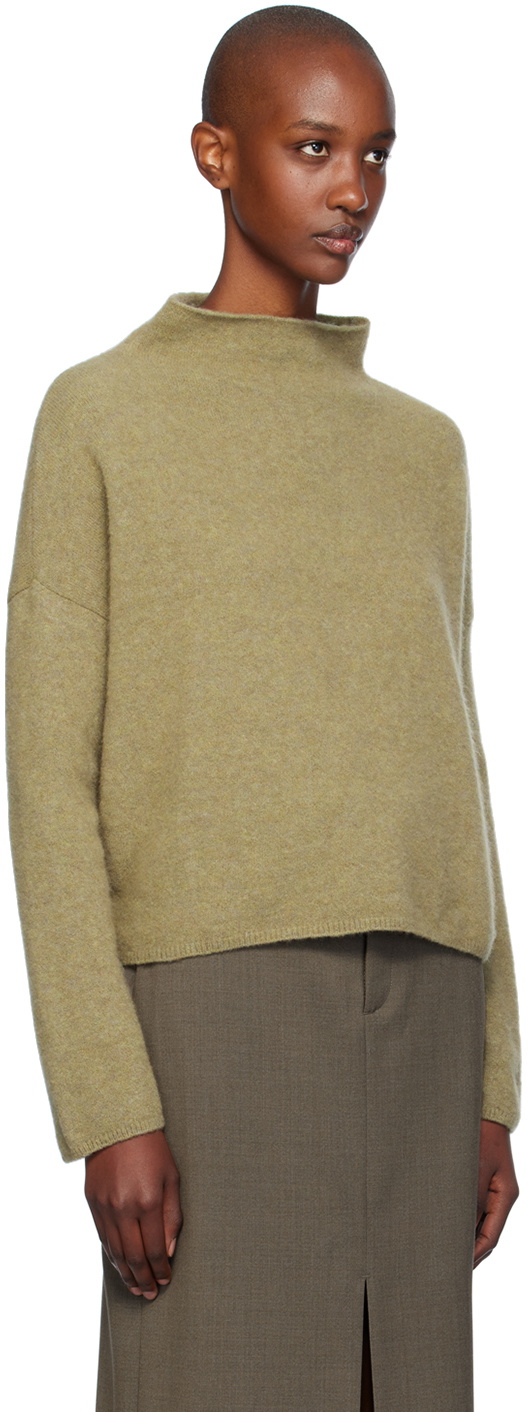 Filippa K Khaki Mika Yak Funnelneck Sweater