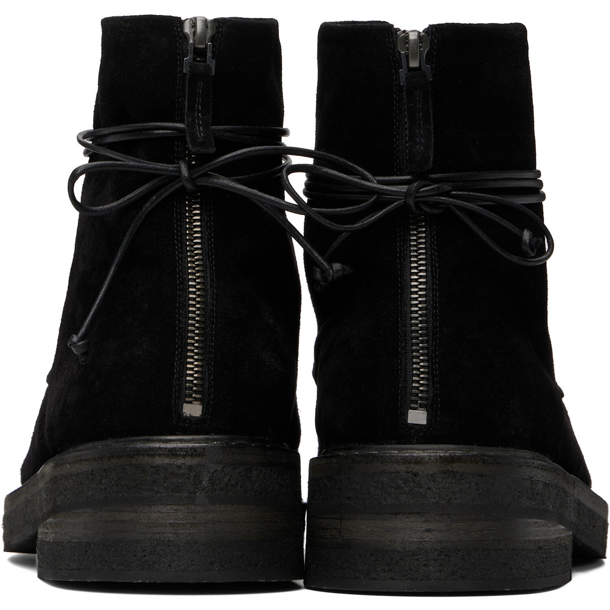Marsèll Black Parrucca Combat Boots