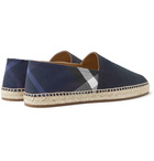 Burberry - Checked Canvas Espadrilles - Men - Navy