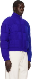 Guest in Residence Blue & Black Quilted Reversible Puffer Jacket
