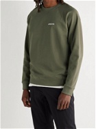 PATAGONIA - P-6 Printed Organic Loopback Cotton-Jersey Sweatshirt - Green