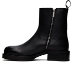 Acne Studios Black Glossed Leather Boots