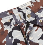 TOM FORD - Mid-Length Camouflage-Print Swim Shorts - Gray