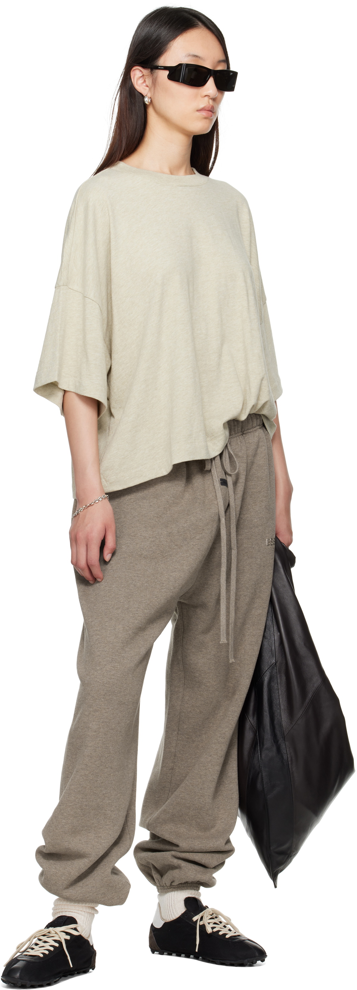 Fear of God ESSENTIALS Beige Boxy T-shirt