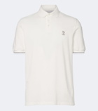 Brunello Cucinelli Logo cotton piqué polo shirt