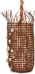 Loewe Tan Mesh Bolso Bucket Bag